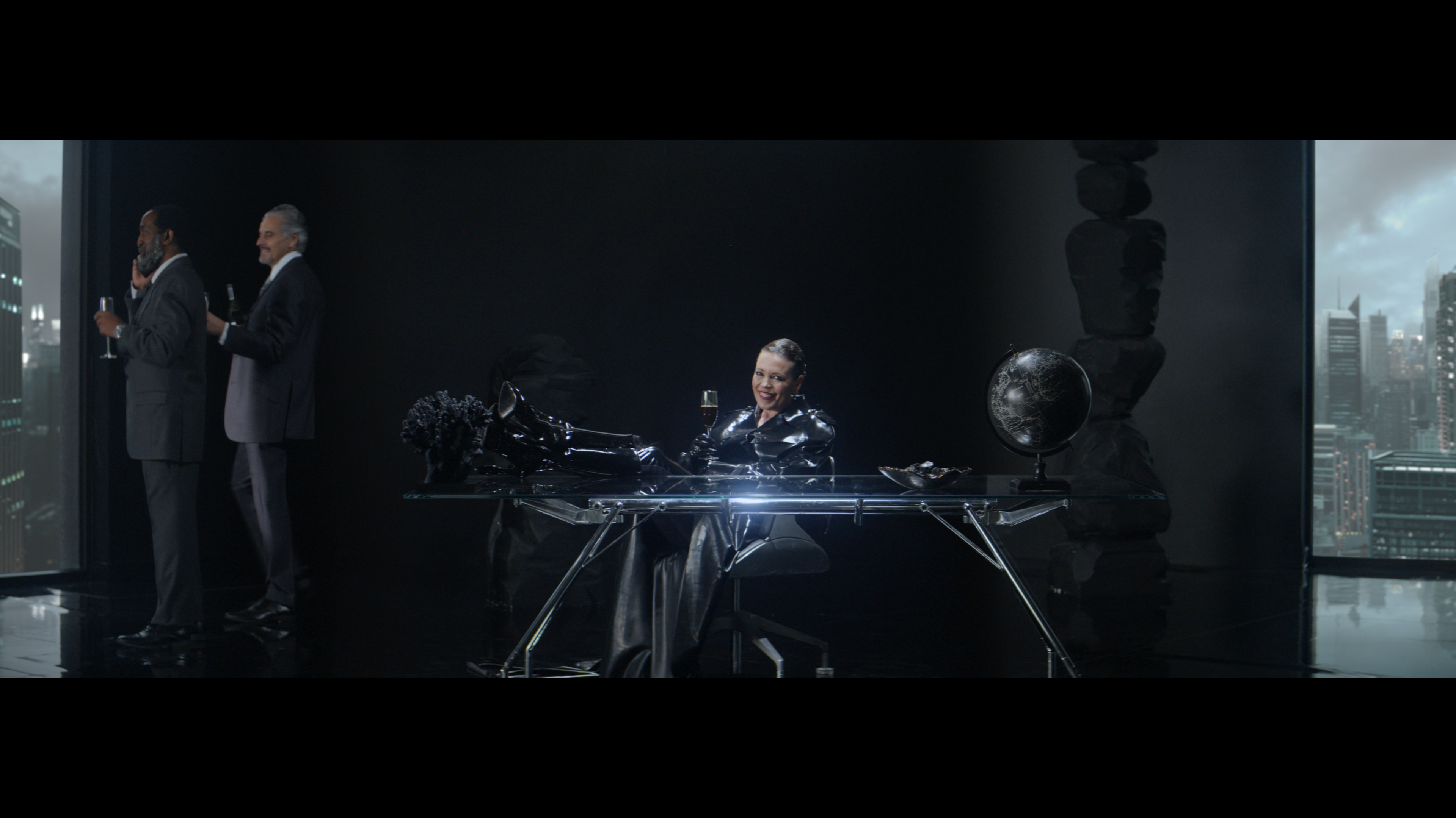 Meet Oblivia Coalmine, the latex-clad oil exec paid for by UK pension holders