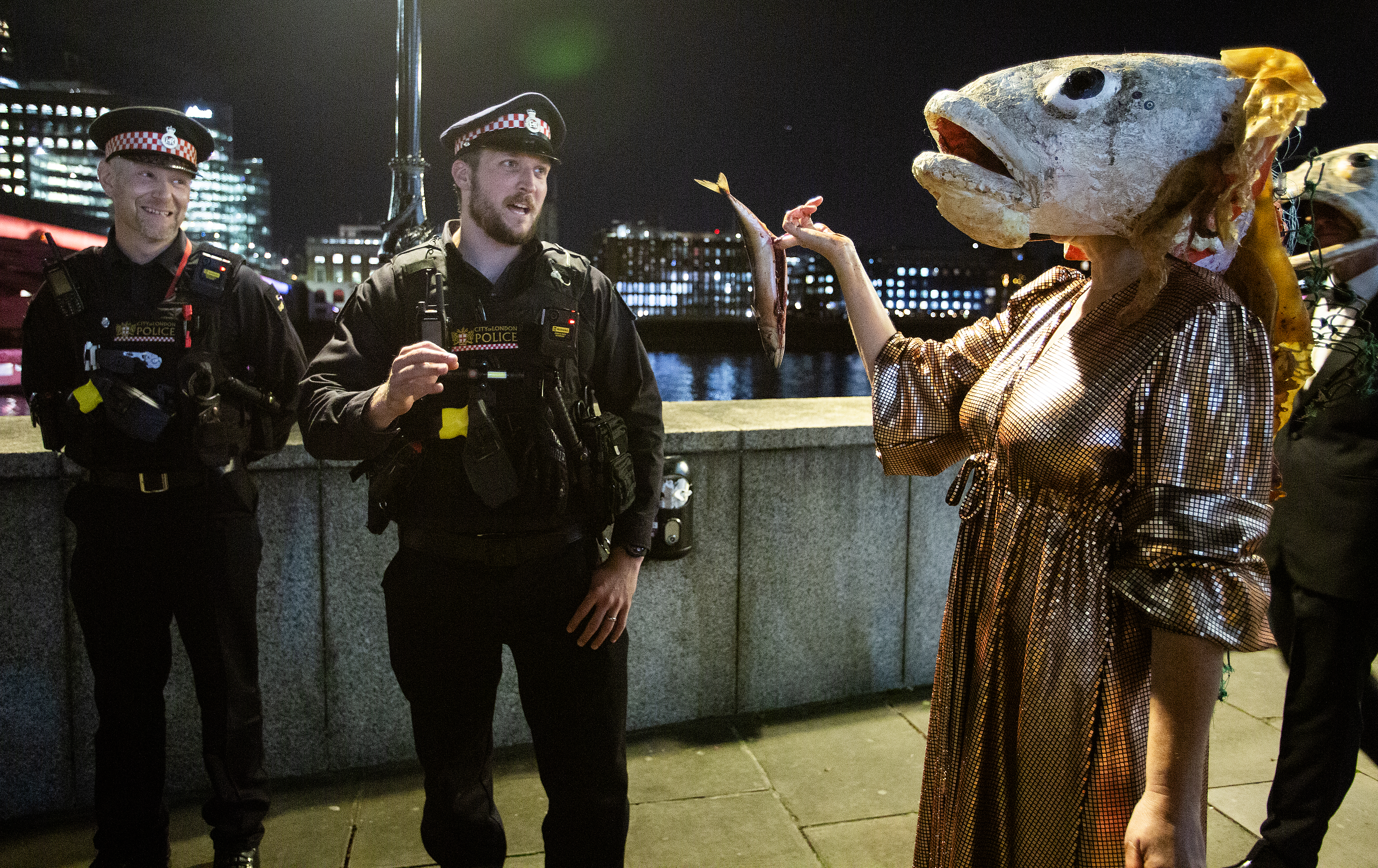 Factory farmed salmon crash the Marine Stewardship Council’s Annual Awards dinner