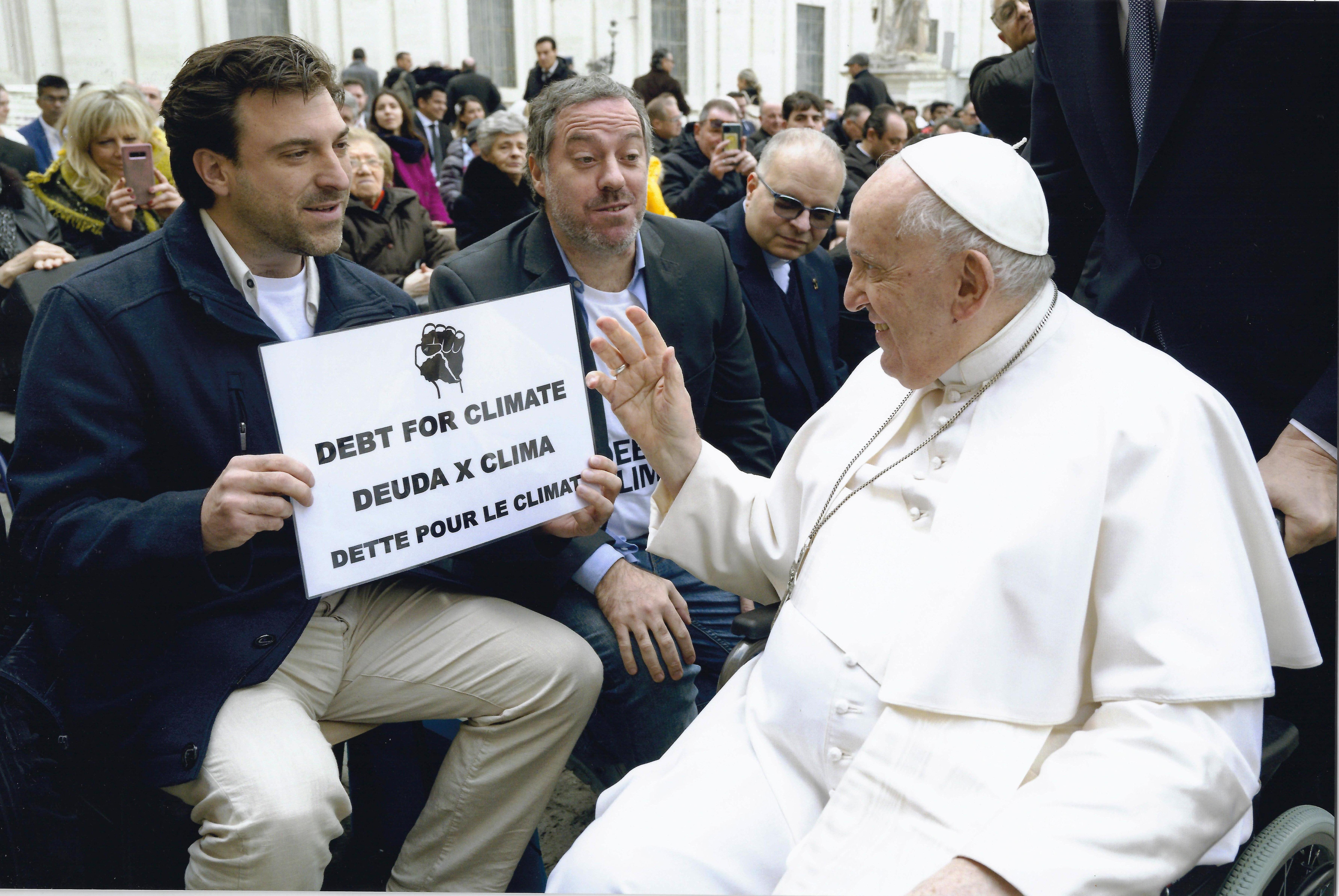 Pope Francis backs global initiative to turn debt into climate action