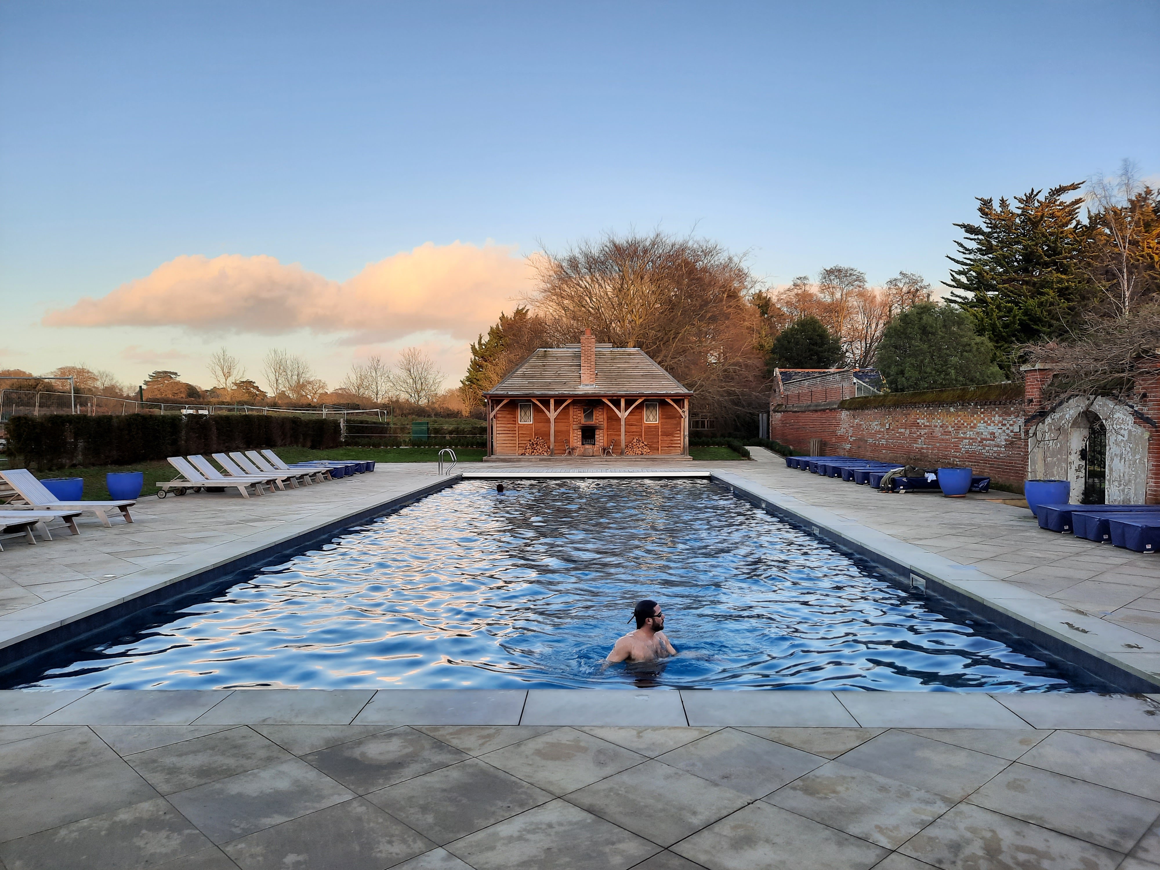 T﻿he pool at Fritton Lake is awesome