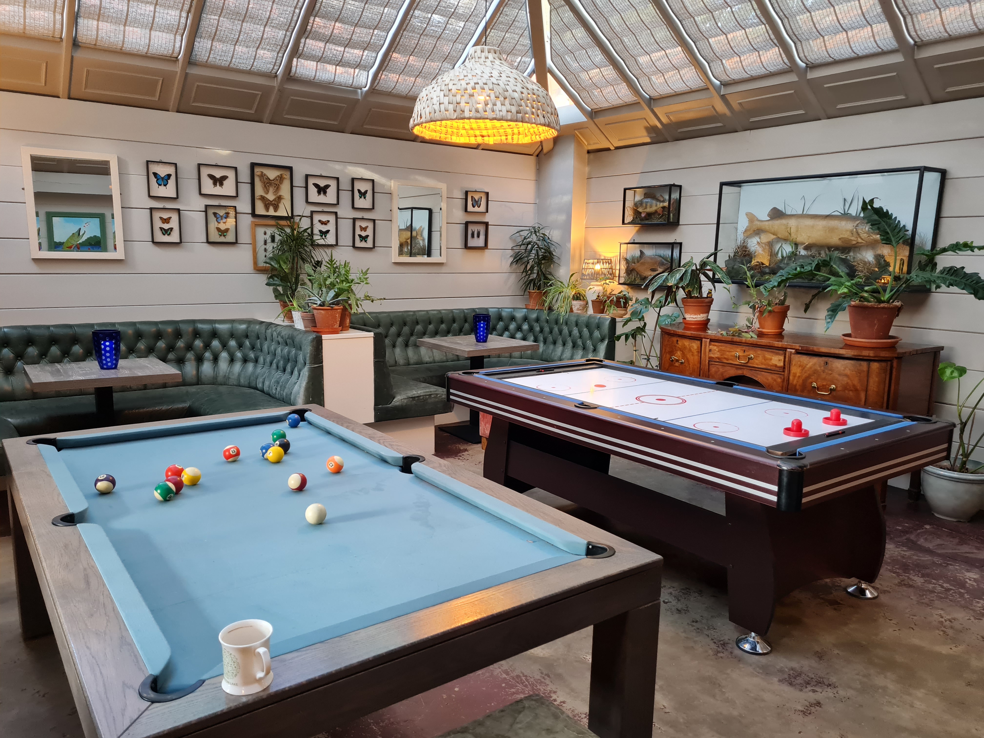 T﻿he games room