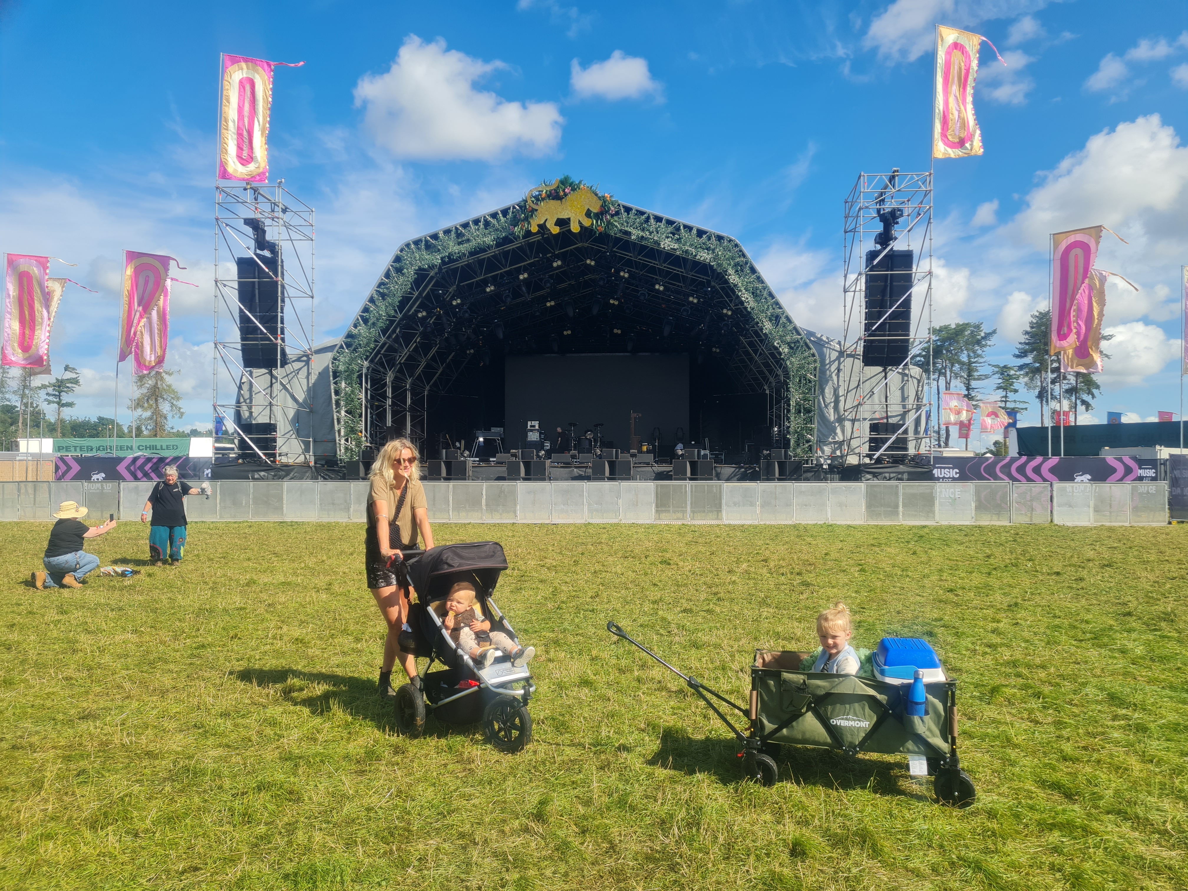 T﻿he main stage before anyone is on it