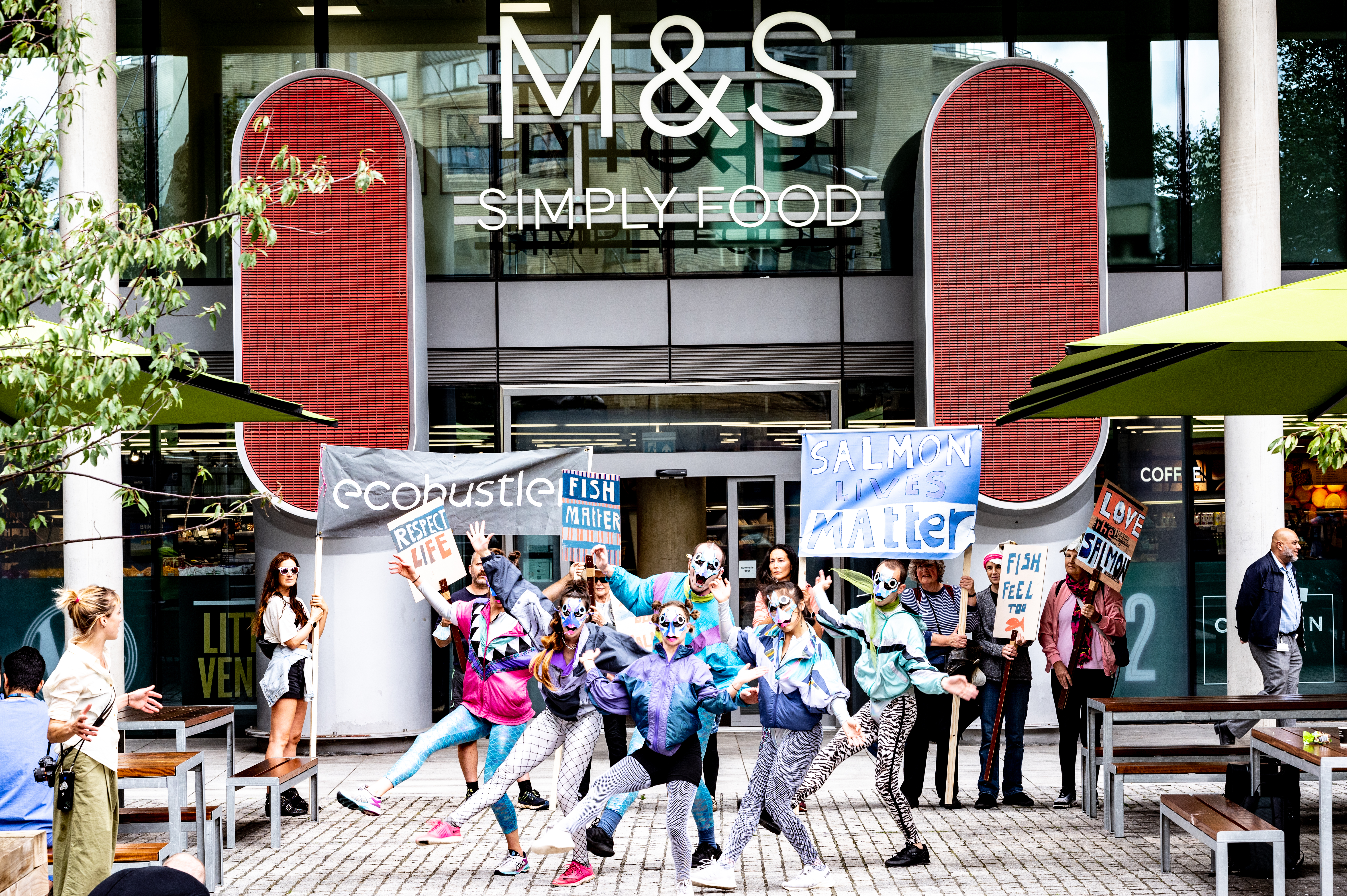 The Salmon Dance - M&S petition hand in event