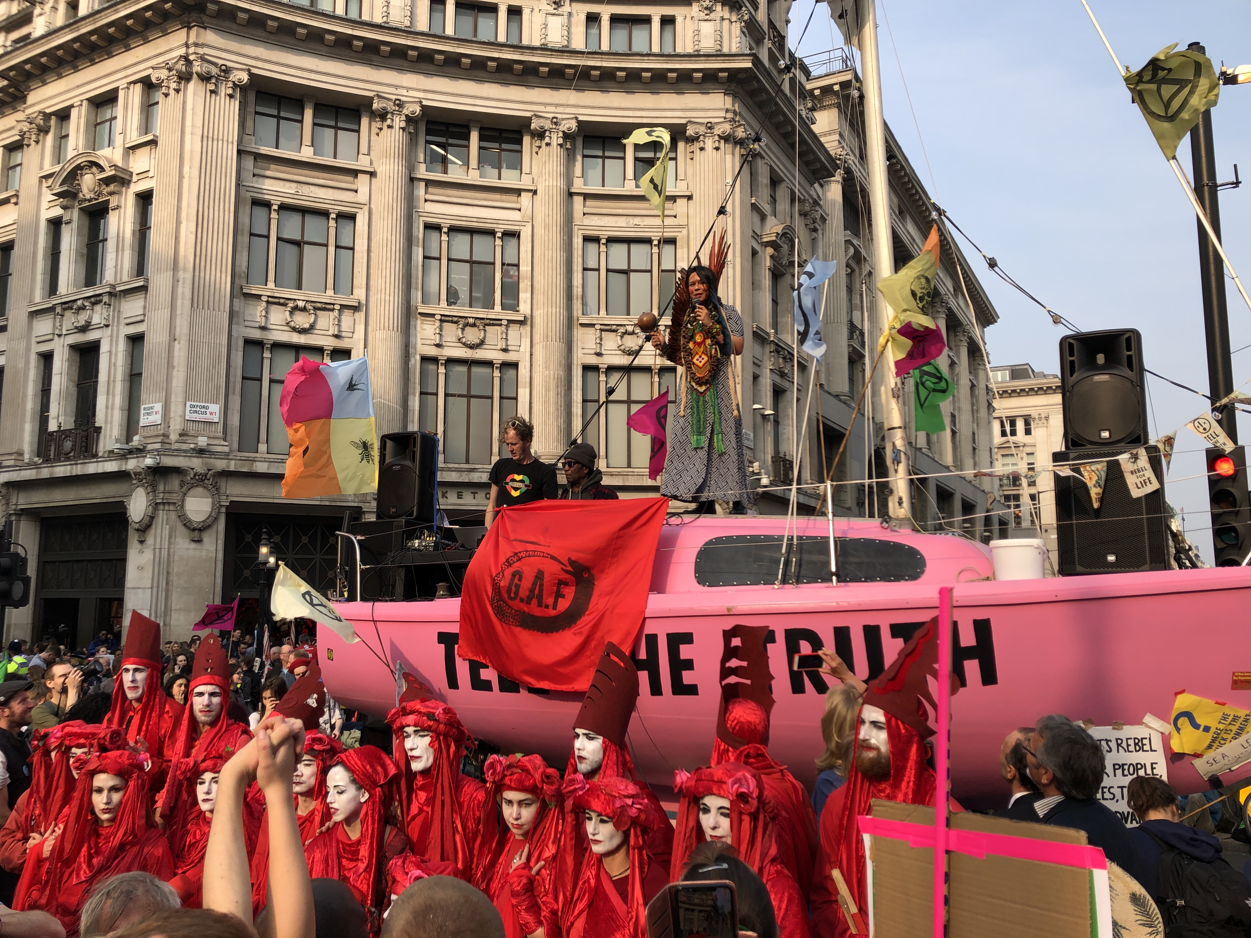 Indigenous wisdom spoken and sung in magical protest moment