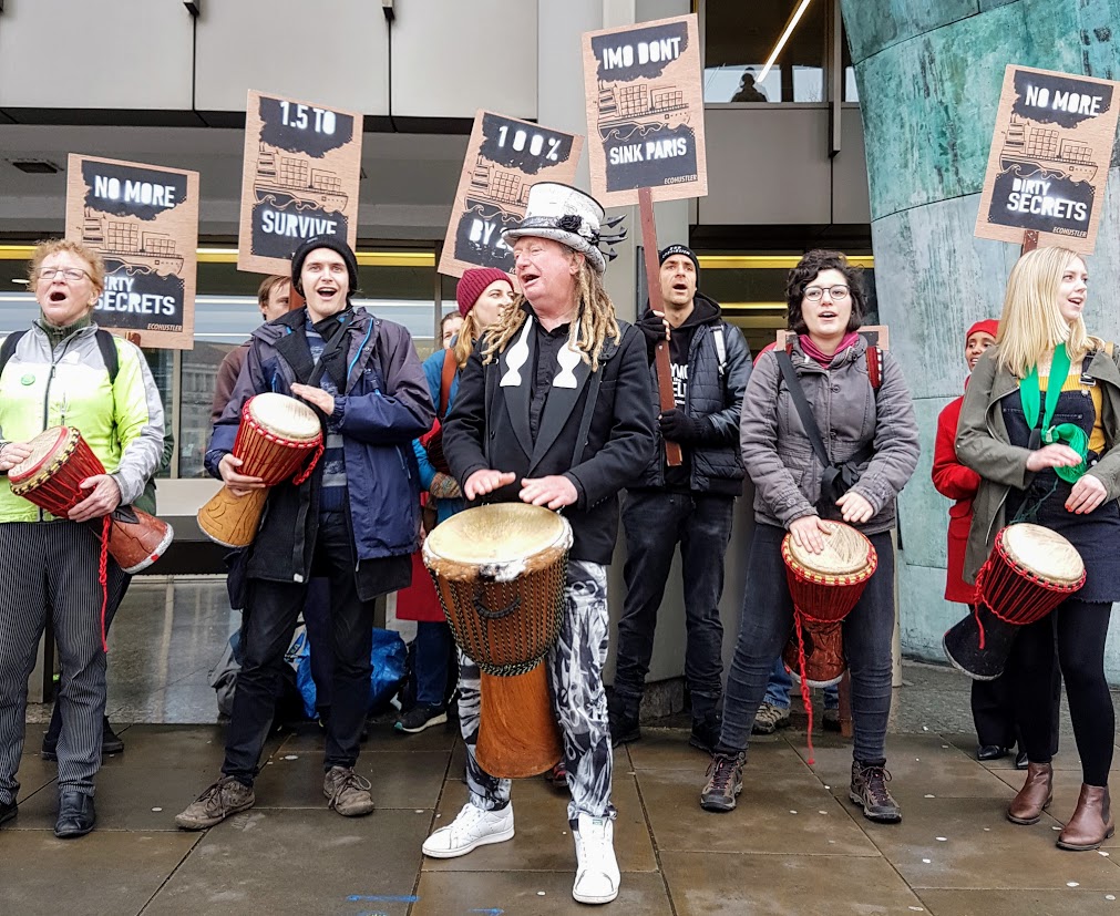 Second Protest Rocks IMO HQ as Countries on the Verge of Agreeing Historic UN deal