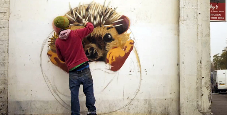Artist Louis Masai is putting endangered species out on the streets - people's reactions are crazy