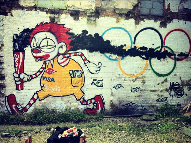 London Council Whitewashes Iconic Olympic Graffiti