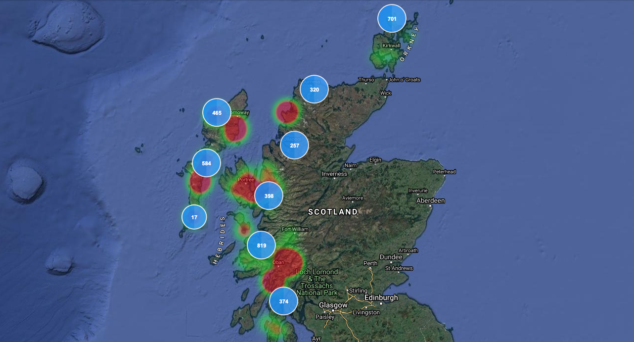 Sea-lice heat-map puts heat on Scottish salmon farms