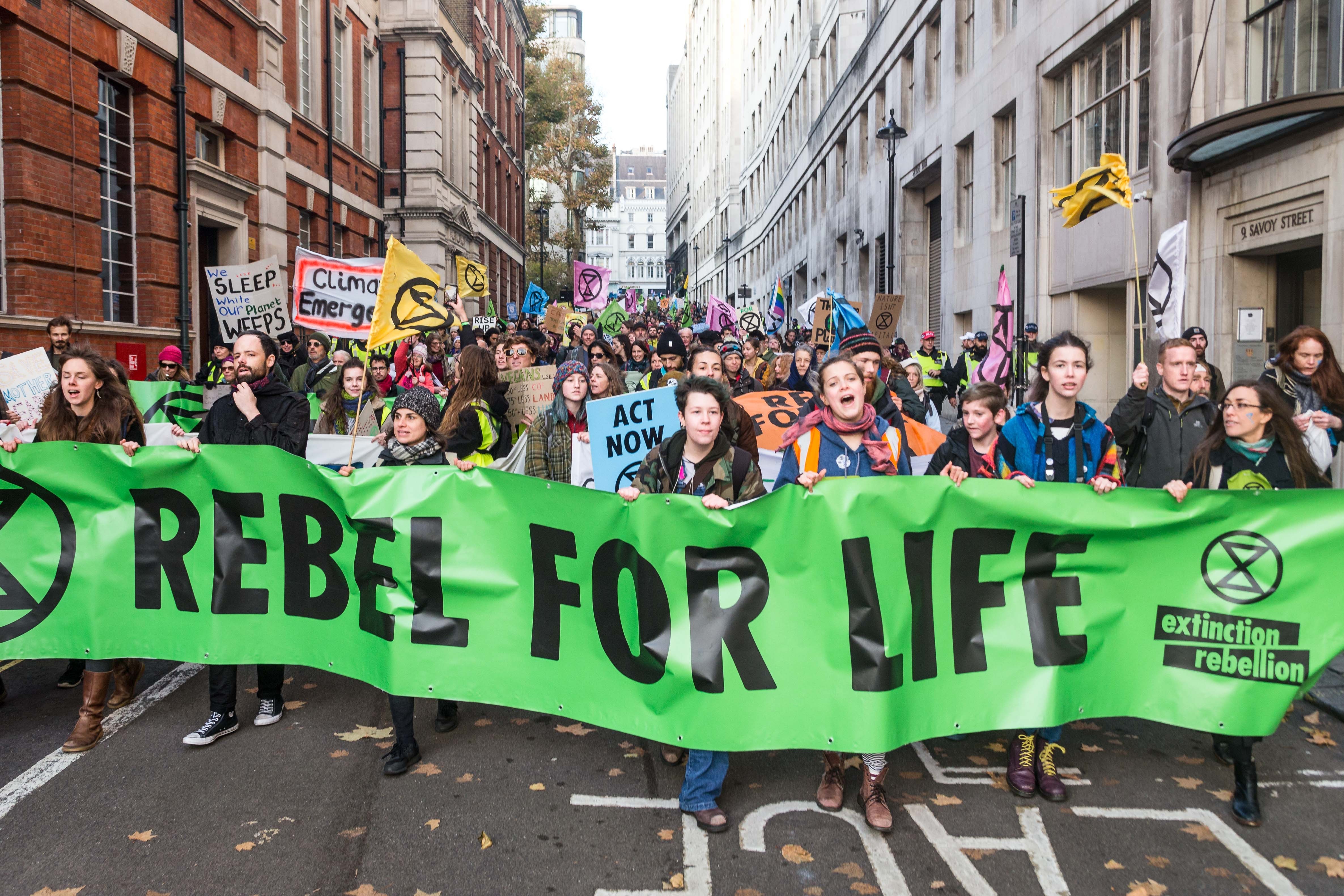 Extinction Rebellion  blockades London
