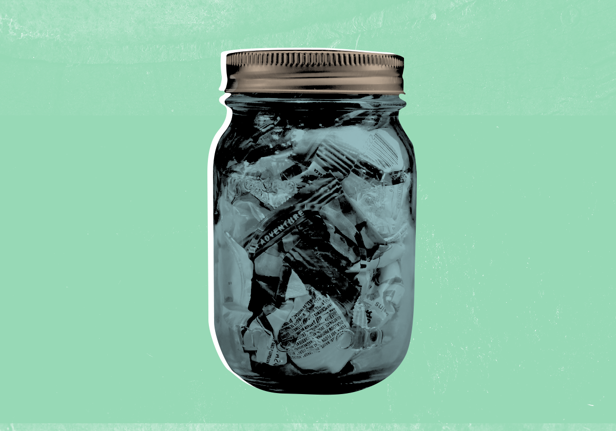 Could you reduce your weekly waste stream so small that it fits into a jam jar?