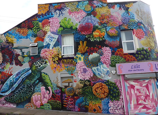 One of Louis Masai's murals in Bristol